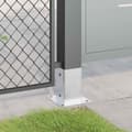 Miniatyrbilde 4 av 11: vidaXL Stolpebunner firkantet 12 stk sølv 91x91 mm galvanisert stål