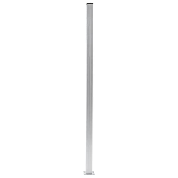 Staketstolpar 3 st aluminium 185 cm