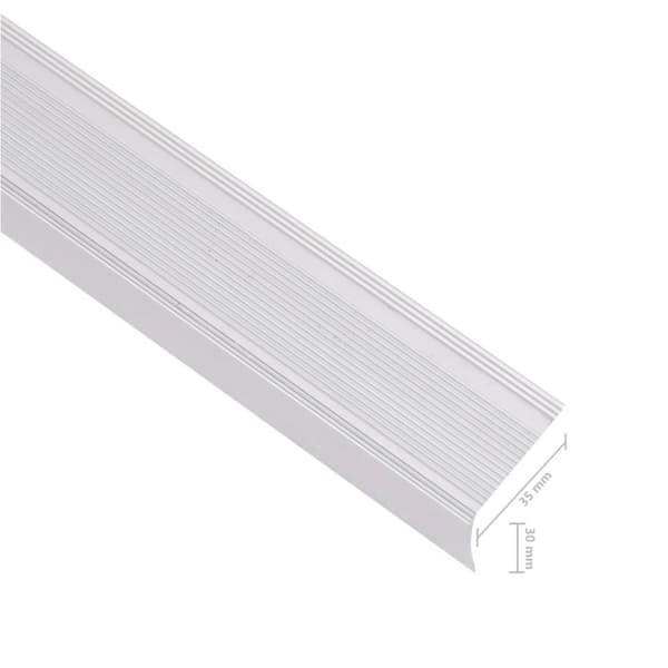 vidaXL 15 stk. trappelister L-facon 100 cm aluminium sølvfarvet