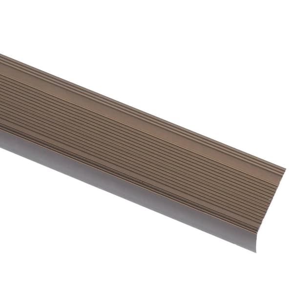 vidaXL Trappeneser L-form 15 stk aluminium 100 cm brun