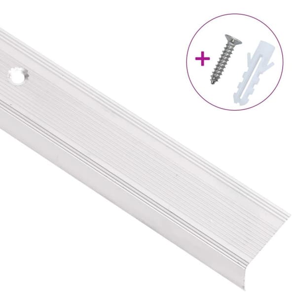 vidaXL 5 stk. trappelister L-facon 100 cm aluminium sølvfarvet