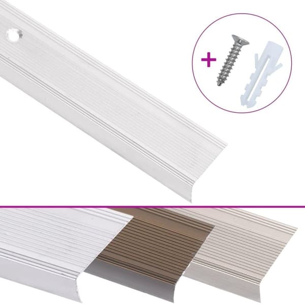 vidaXL 5 stk. trappelister L-facon 100 cm aluminium sølvfarvet