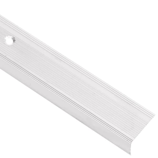 vidaXL L-formade halkskydd för trapp 5 st aluminium 100 cm silver