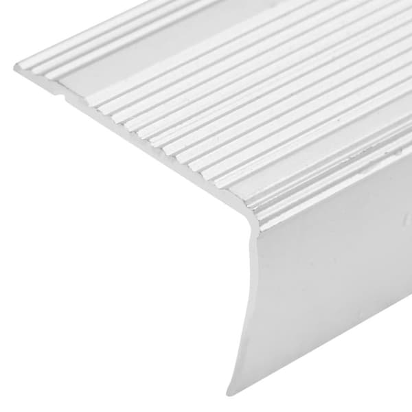 vidaXL L-formade halkskydd för trapp 5 st aluminium 100 cm silver