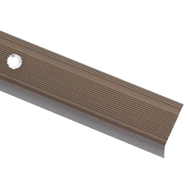 vidaXL 15 stk. trappelister L-facon 100 cm aluminium brun