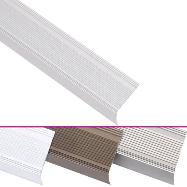 vidaXL 5 stk. trappelister L-facon 100 cm aluminium sølvfarvet