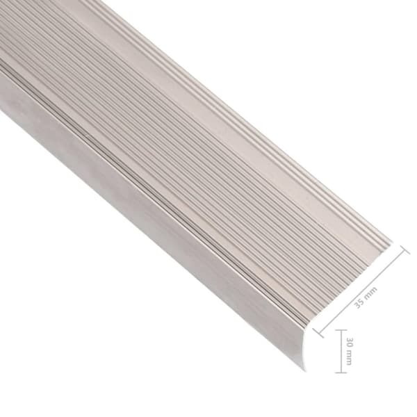 vidaXL Portaikon suojukset L-muotoiset 15 kpl alumiini 90 cm samppanja