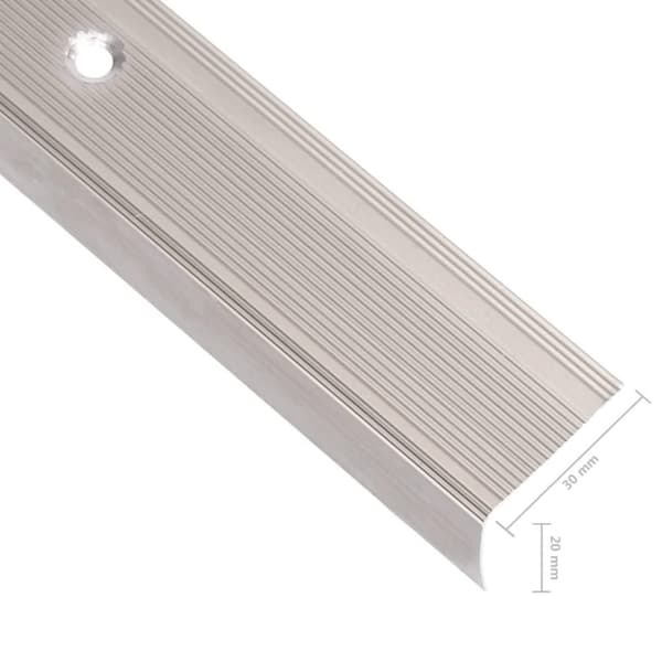 vidaXL 15 stk. trappelister L-facon 100 cm aluminium champagnefarvet