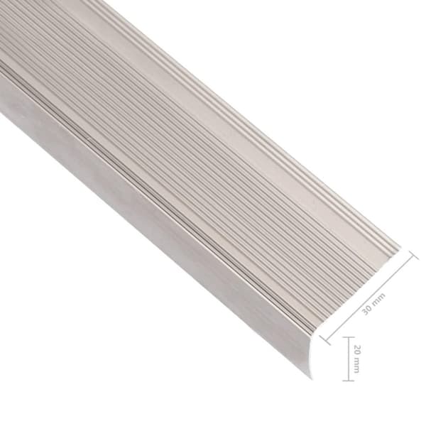 vidaXL Portaikon suojukset L-muotoiset 5 kpl alumiini 100 cm samppanja