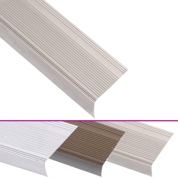 vidaXL Portaikon suojukset L-muotoiset 5 kpl alumiini 100 cm samppanja