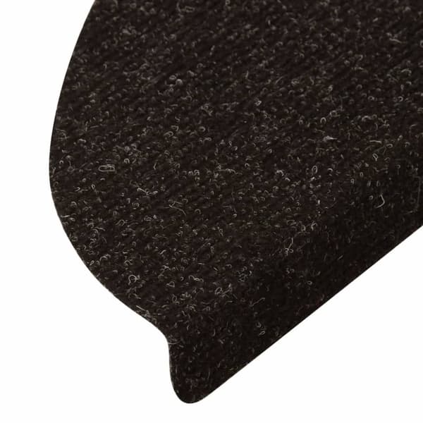 vidaXL Trappstegsmattor självhäftande 10 st antracit 56x17x3 cm