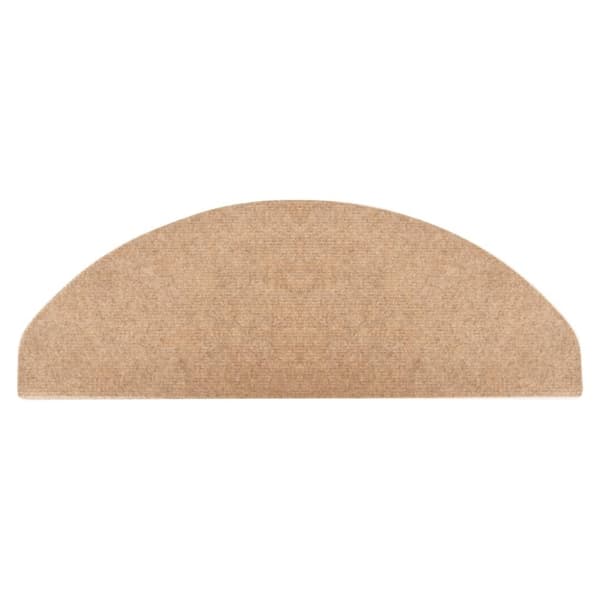 vidaXL Trappstegsmattor självhäftande 10 st beige 65x22,5x3,5 cm