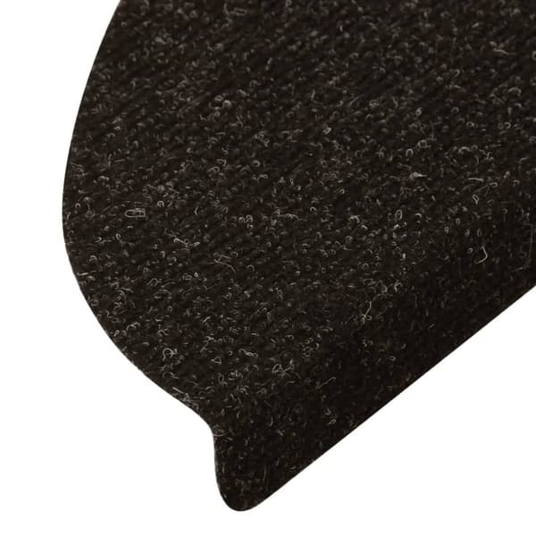 vidaXL Trappstegsmattor självhäftande 10 st antracit 65x22,5x3,5 cm