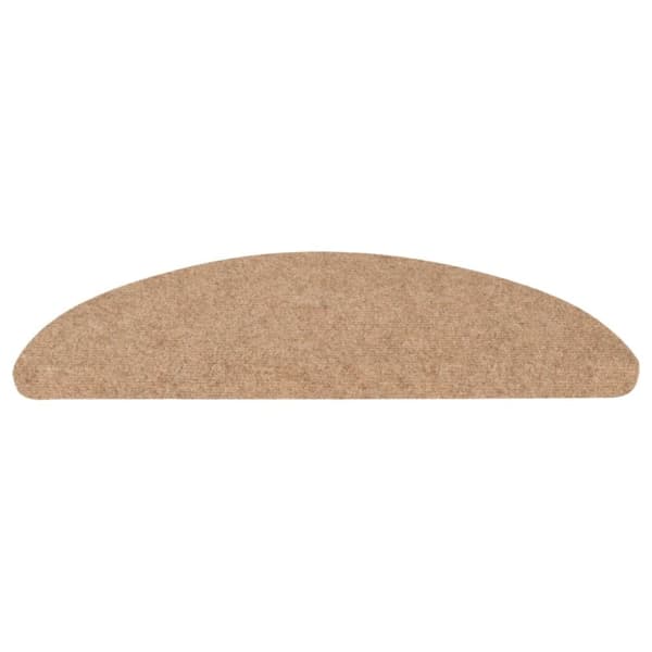 vidaXL selvklæbende trappemåtter 10 stk. 56x17x3 cm beige