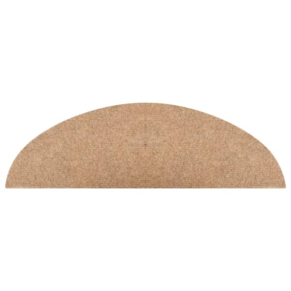 vidaXL selvklæbende trappemåtter 10 stk. 56x17x3 cm beige