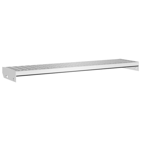 vidaXL trappetrin 100x24x7 cm trinrist galvaniseret stål