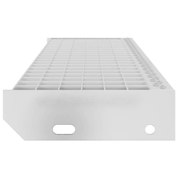 vidaXL trappetrin 100x24x7 cm trinrist galvaniseret stål