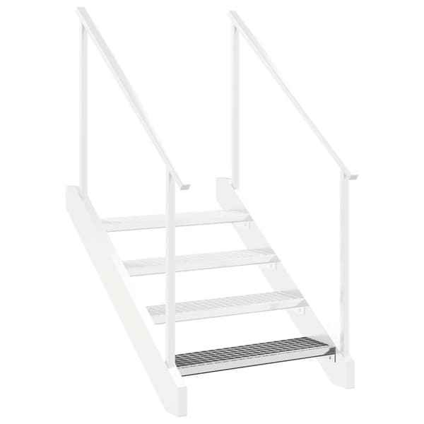 vidaXL Gallersteg 80x24x7 cm galvaniserat stål
