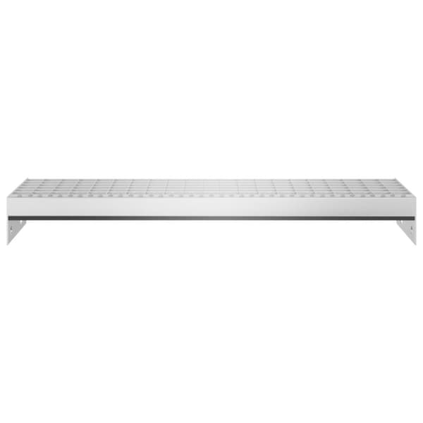 vidaXL trappetrin 60x24x7 cm trinrist galvaniseret stål