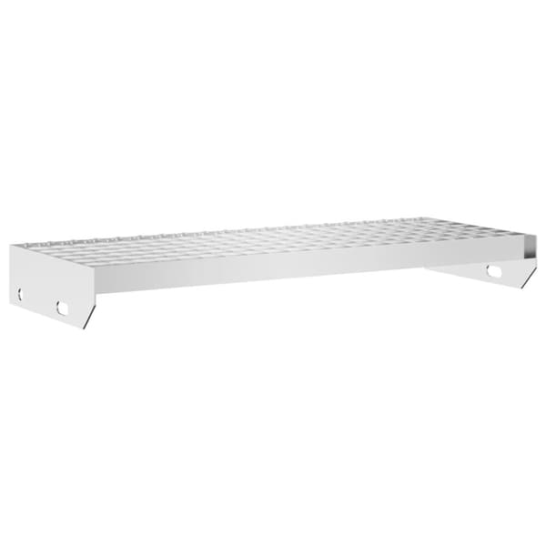 vidaXL trappetrin 60x24x7 cm trinrist galvaniseret stål