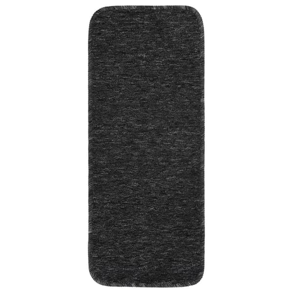 Trappstegsmattor halkfri 15 st 60x25 cm antracit rektangulär