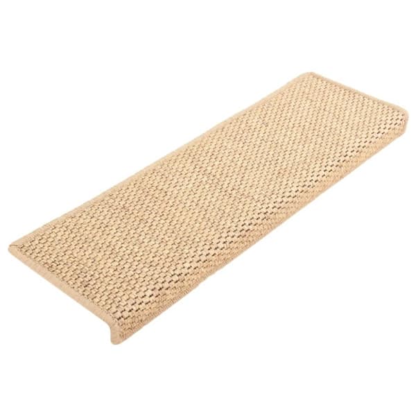 Itsekiinnittyvät porrasmatot sisaltyyli 15kpl 65x21x4cm v.beige