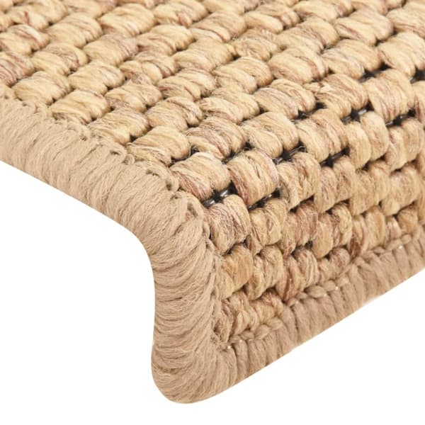 Itsekiinnittyvät porrasmatot sisaltyyli 15kpl 65x21x4cm v.beige