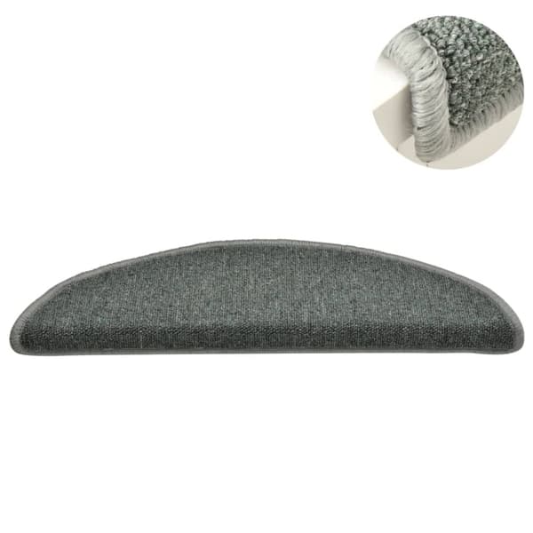 trappemåtter 15 stk. 56x17x3 cm mørkegrøn