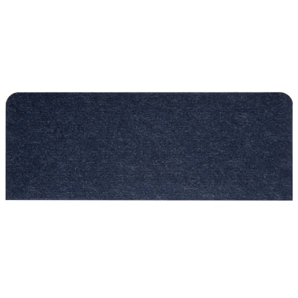 selvklæbende trappemåtter 15 stk. 65x24,5x3,5 cm blå