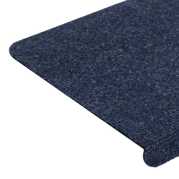 selvklæbende trappemåtter 15 stk. 65x24,5x3,5 cm blå