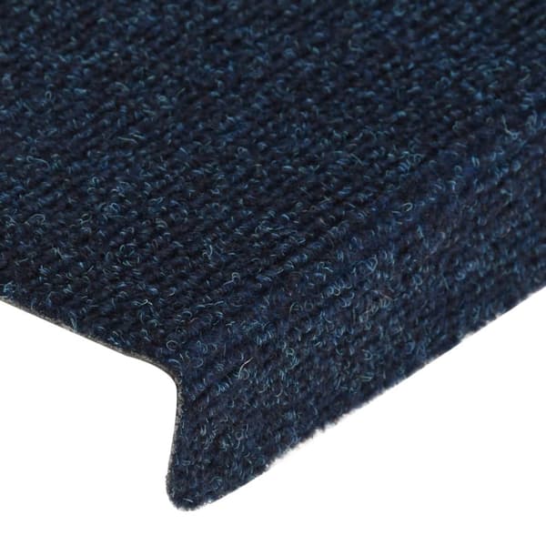15 stk. trappemåtter tuftet 65x21x4 cm blå