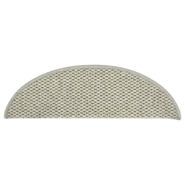 selvklæbende trappemåtte 15 stk. 56x17x3 cm sisal-look lysegrøn