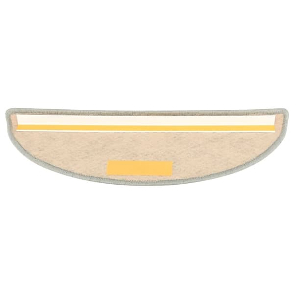 selvklæbende trappemåtte 15 stk. 56x17x3 cm sisal-look lysegrøn