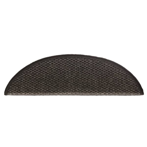 selvklæbende trappemåtter 15 stk. 56x17x3cm sisal-look antracit