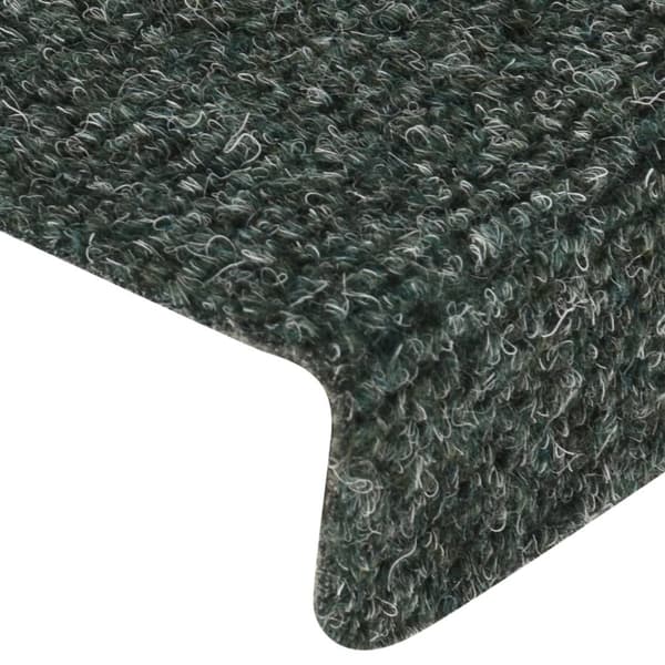 Trappstegsmattor 15 st nålad 65x21x4 cm brun