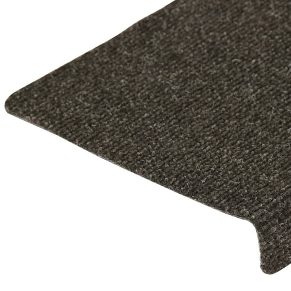 trappemåtter 15 stk. 65x21x4 cm tuftet antracitgrå