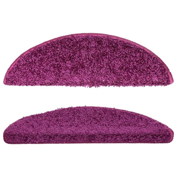 Trappstegsmattor 10 st 56x17x3 cm violett