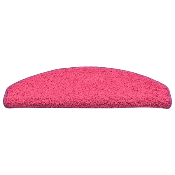 Trappstegsmattor 15 st rosa 65x21x4 cm