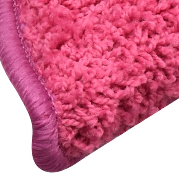 Trappstegsmattor 15 st rosa 65x21x4 cm
