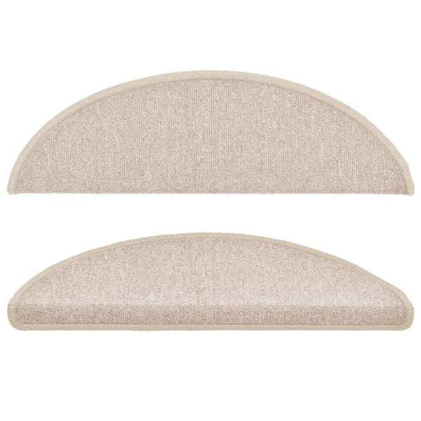 Trappstegsmattor 15 st taupe 56x17x3 cm