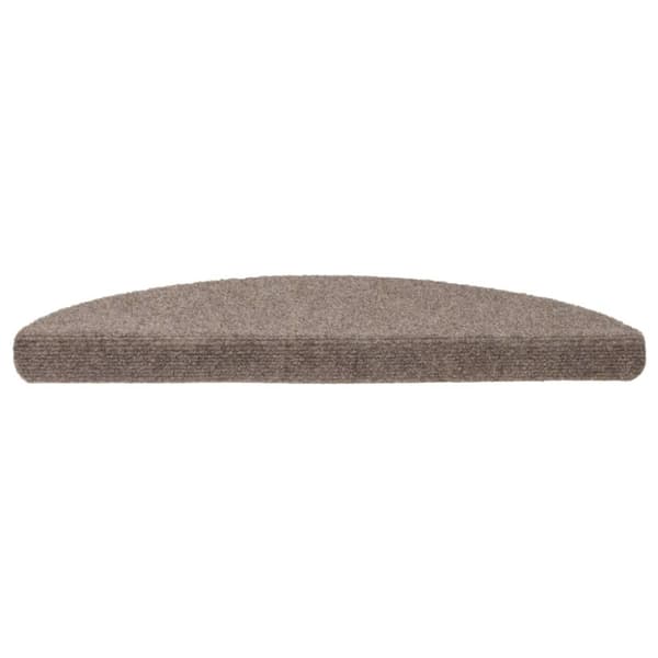 selvklæbende trappemåtter 5 stk. 56x17x3 cm tuftet cremefarvet