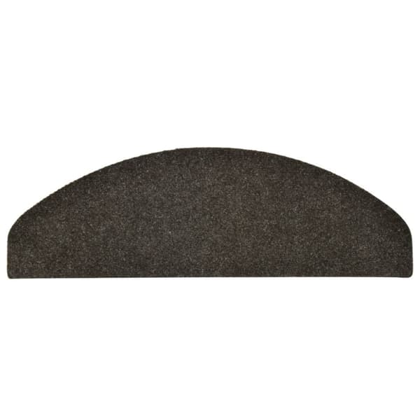 selvklæbende trappemåtter 15 stk. 65x21x4 cm tuftet antracitgrå