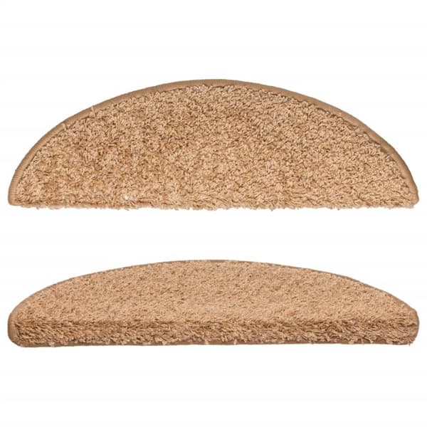 15 stk. trappemåtter 56x17x3 cm beige
