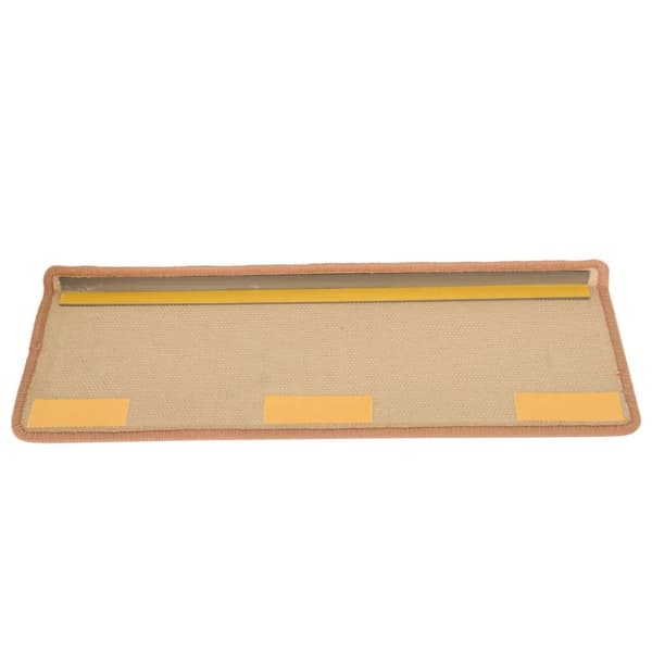 15 stk. trappemåtter 65x21x4 cm selvklæbende beige