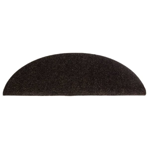 selvklæbende trappemåtter 5 stk. 56x17x3 cm tuftet brun