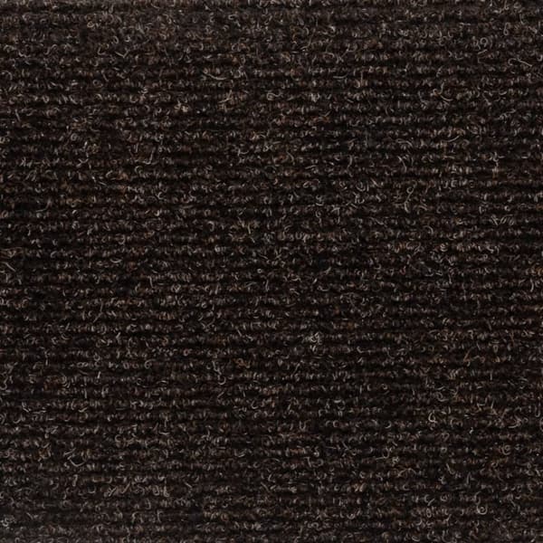 selvklæbende trappemåtter 5 stk. 56x17x3 cm tuftet brun