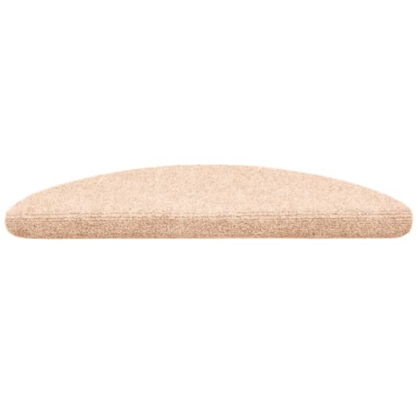 selvklæbende trappemåtter 10 stk. 56x17x3 cm tuftet brun
