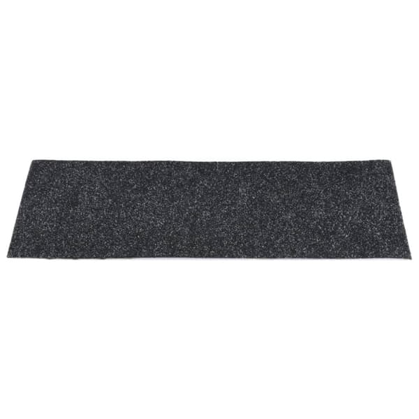 selvklæbende trappemåtter 15 stk. 60x25 cm rektangulær sort