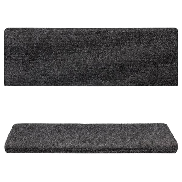 trappemåtter 5 stk. 65x21x4 cm tuftet grå