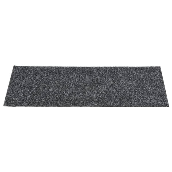 selvklæbende trappemåtter 15 stk. 60x25 cm rektangulær grå